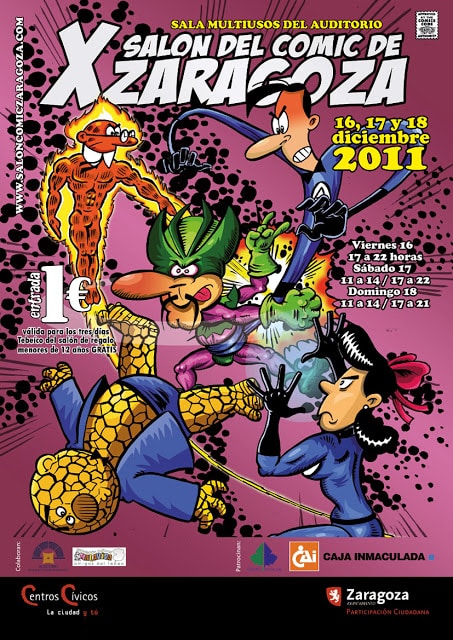 póster salón del cómic de zaragoza 2011