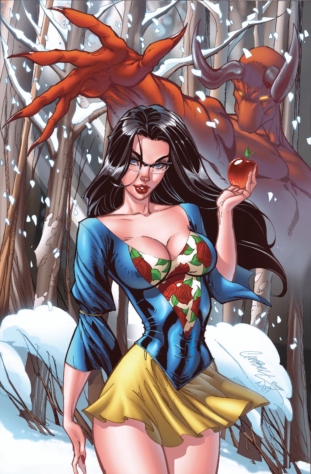 blancanieves. princesas disney j. scott campbell