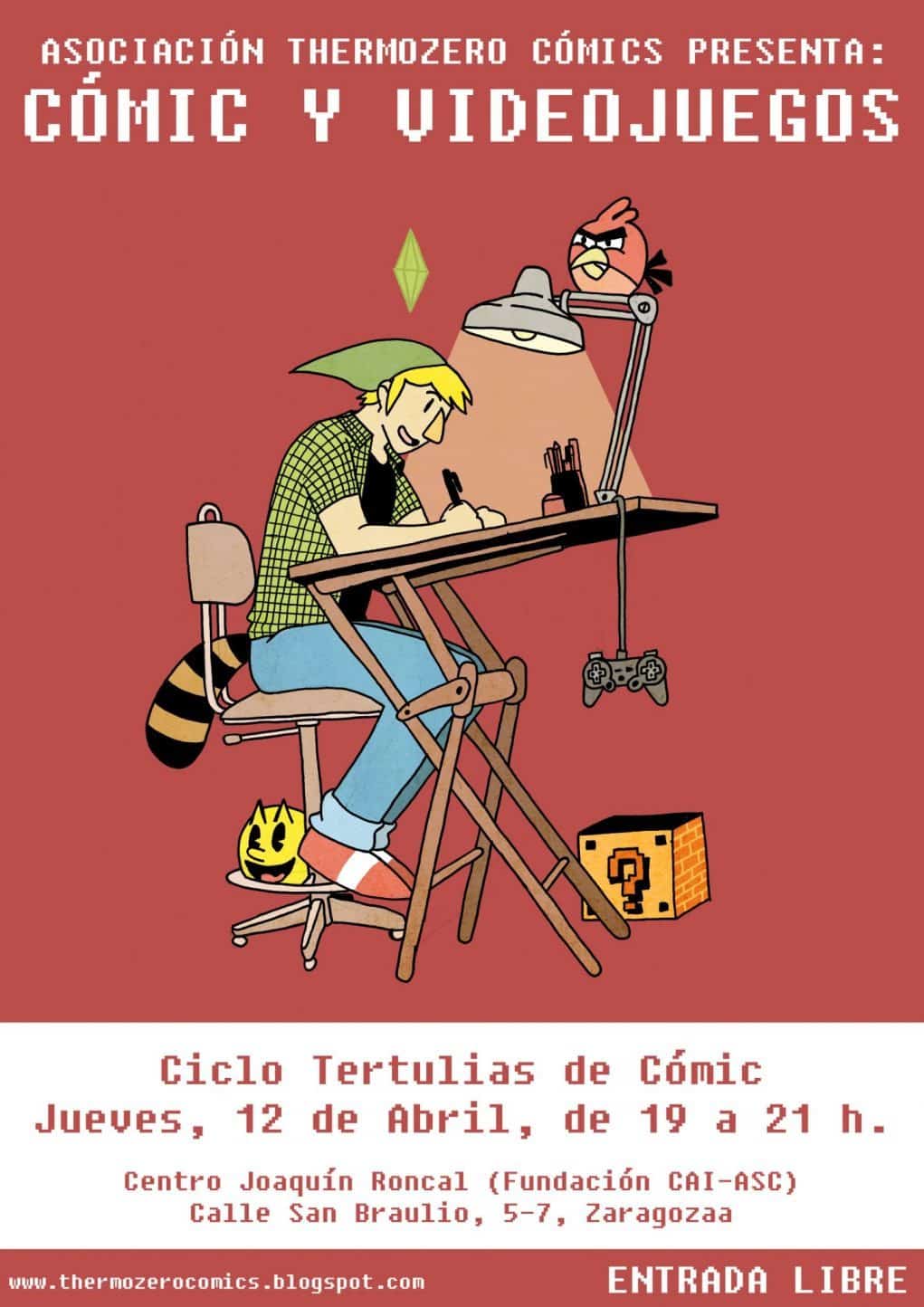cartel tertulia comic y videojuego