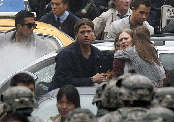 brad pitt en world war z