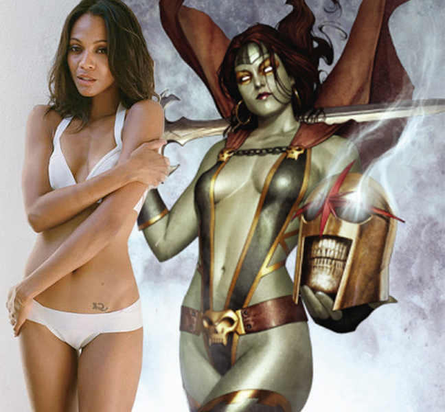 zoe saldana podría ser gamora