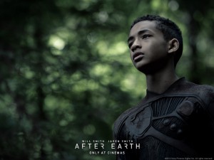 jaden smith, en un wallpaper oficial de 'after earth'