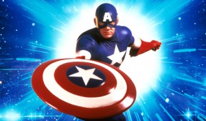 imagen promocional del primer filme sobre el capitán américa