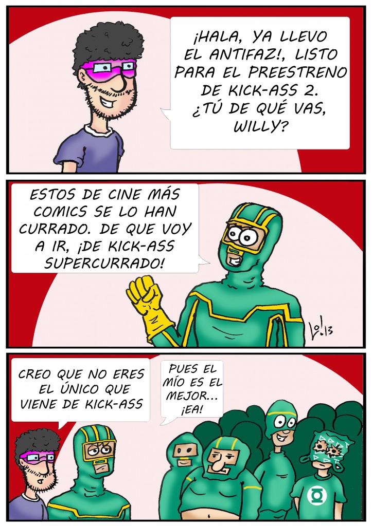 tira cómica 024 de 'willy, extra de cine y friki', de luis orús