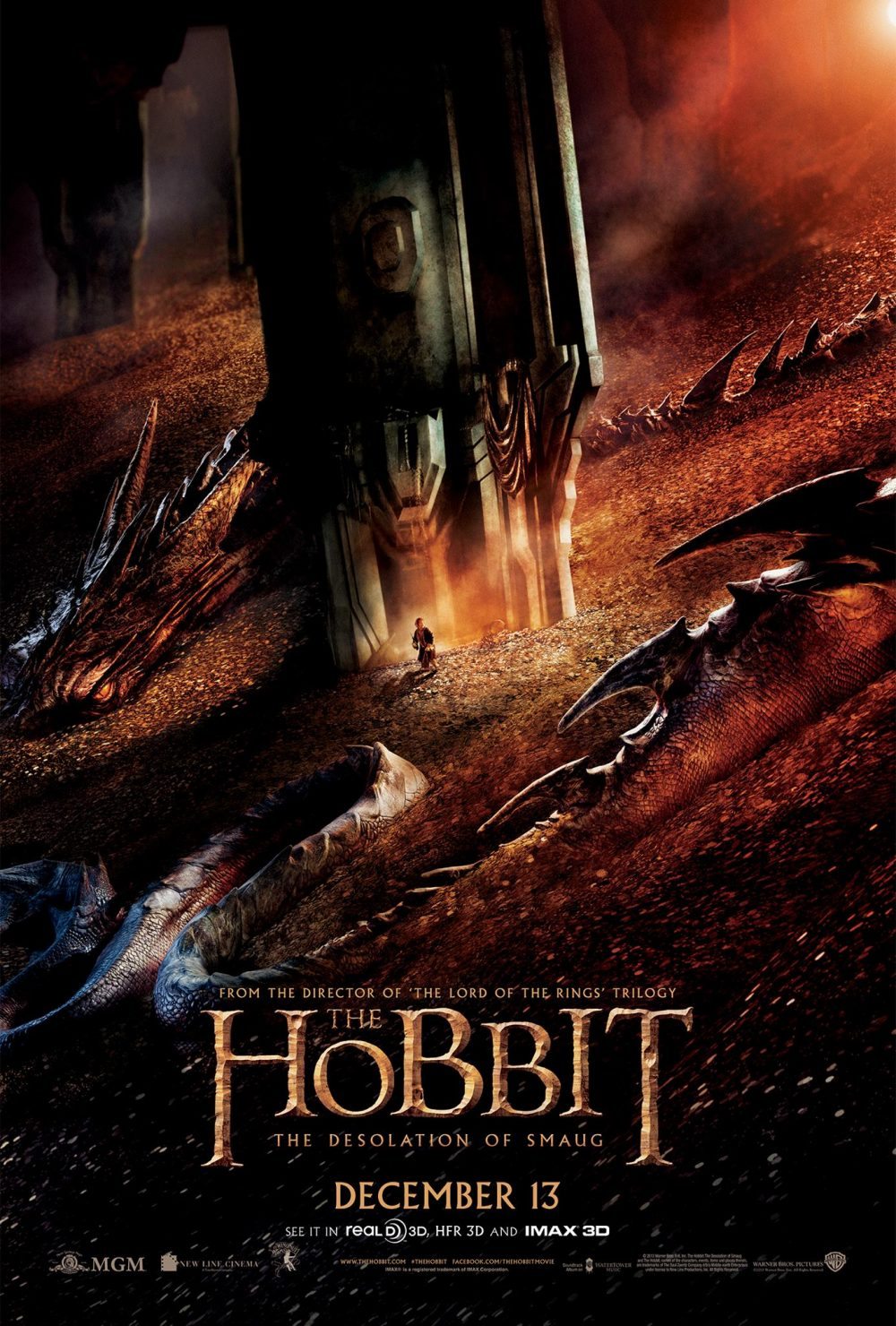 poster bilbo y smaug en el hobbit la desolación de smaug