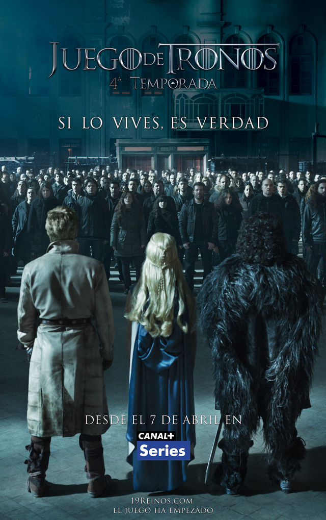 poster canal plus de la cuarta temporada de 'juego de tronos'