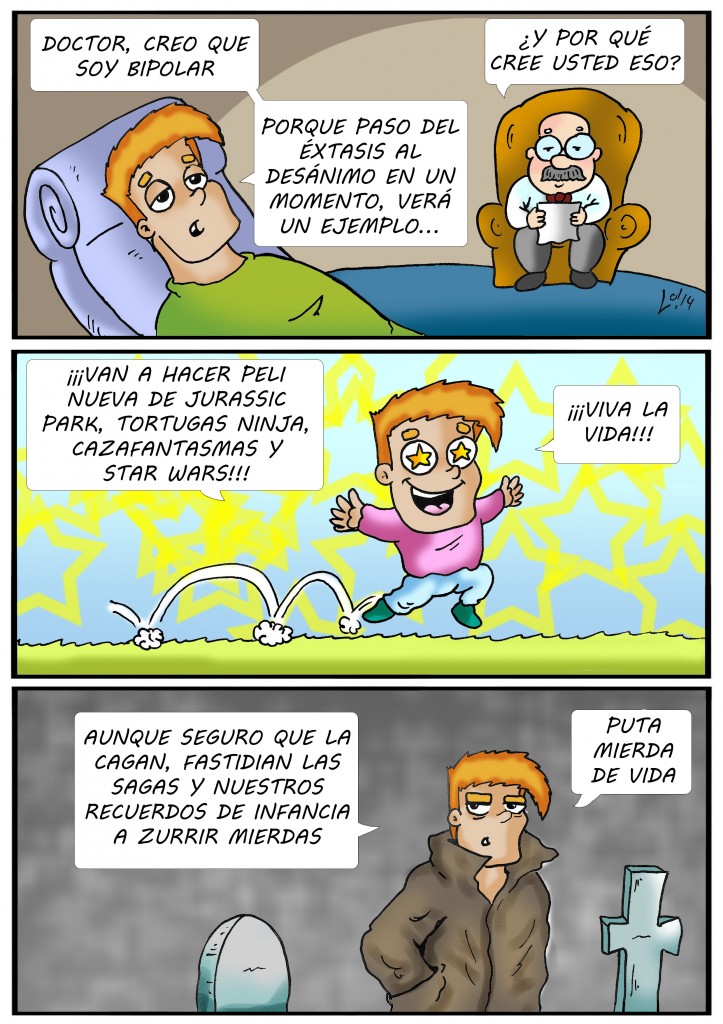 tira cómica 53 de 'willy, extra de cine y friki'