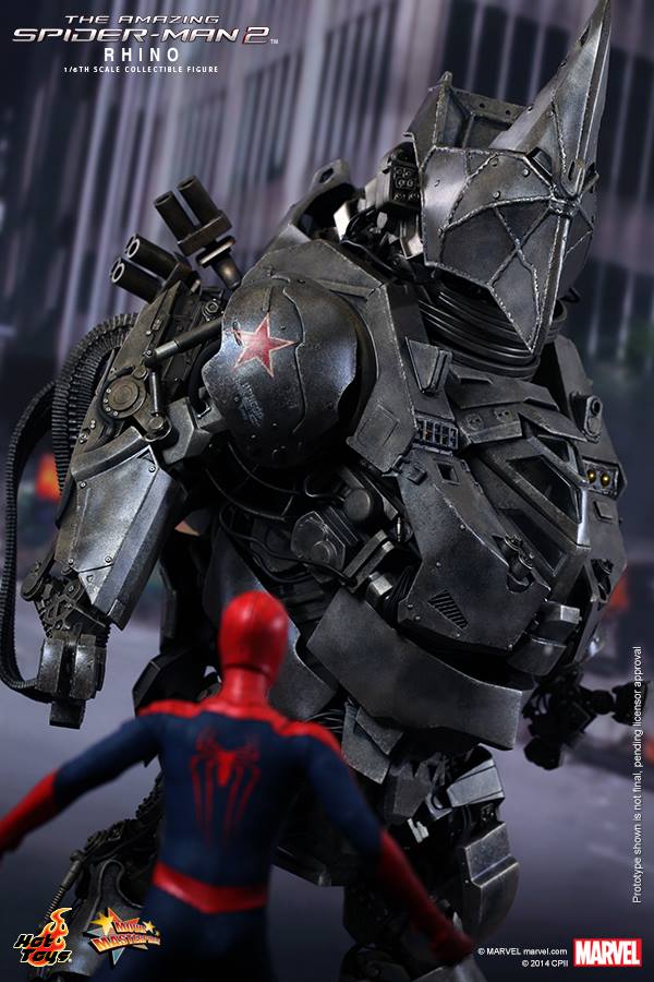 rhino hot toys the amazing spider-man 2