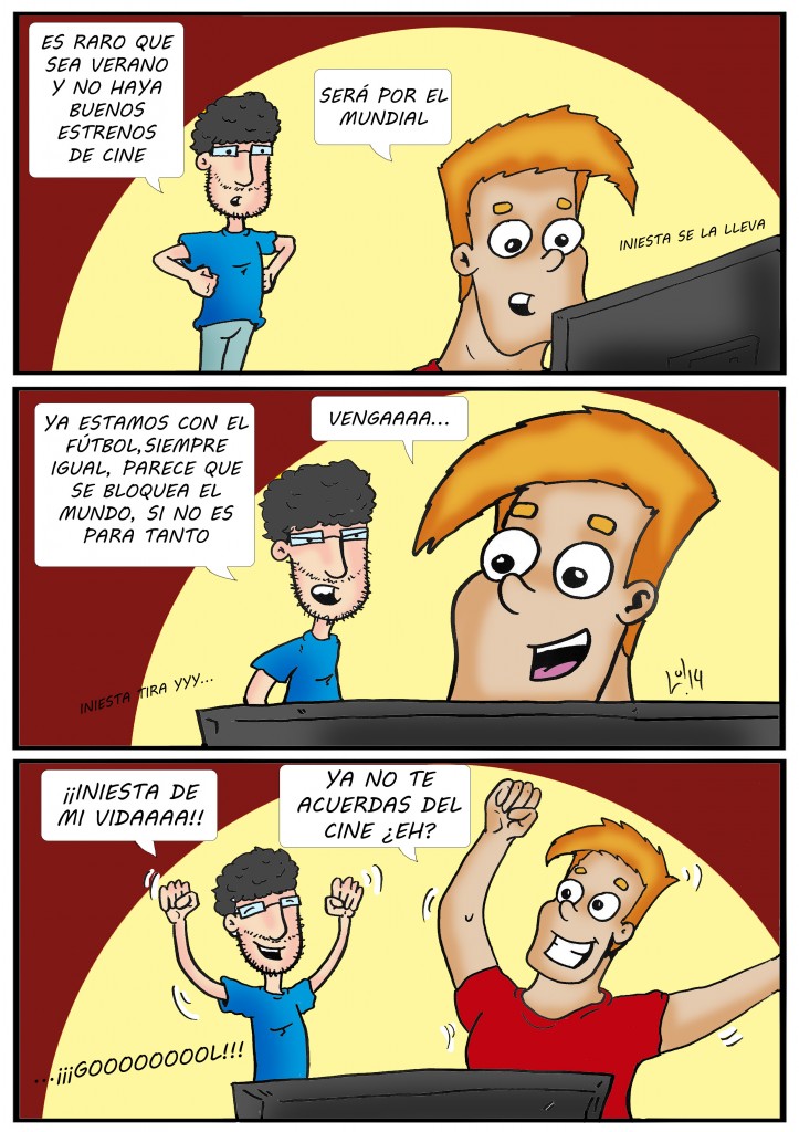 tira 065 de willy, extra de cine y friki, de luis orús