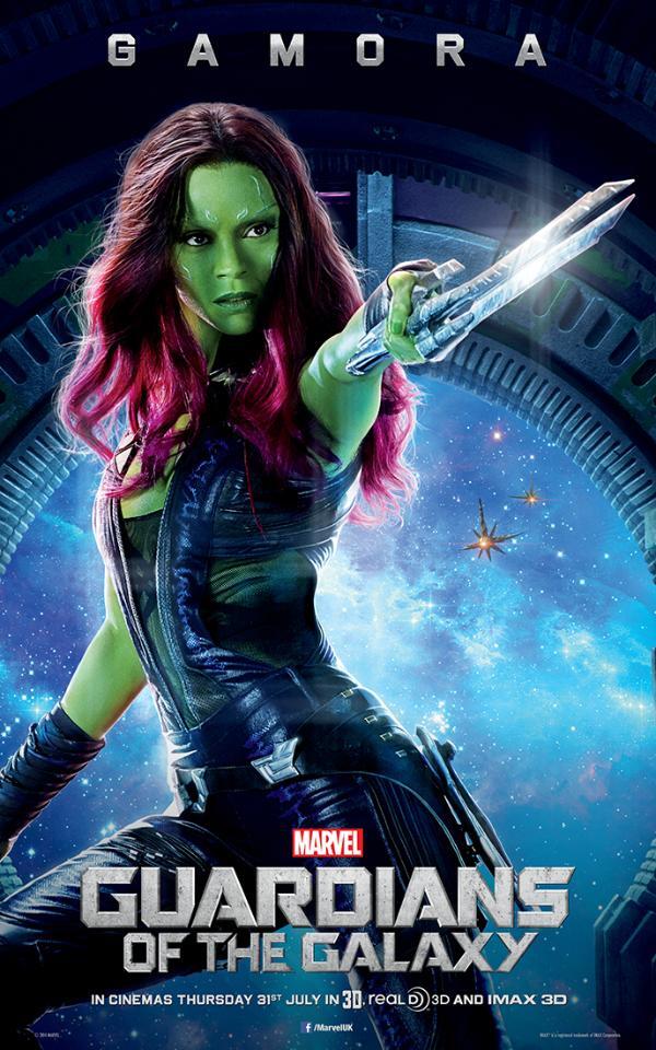 poster de gamora guardianes de la galaxia