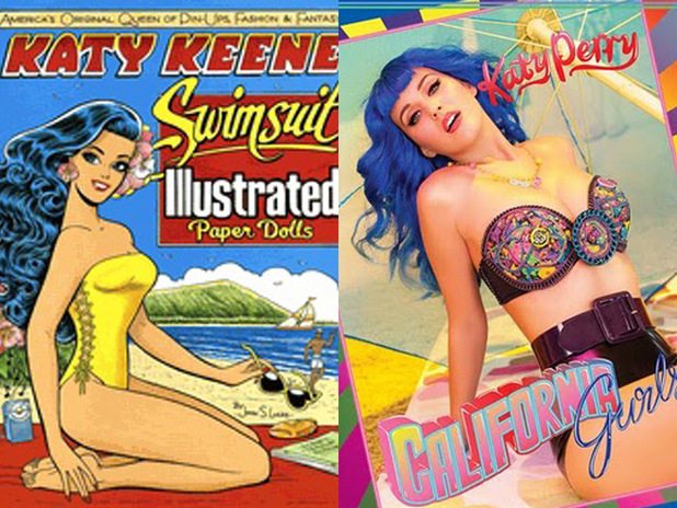 katy perry copia a katy keene (archie comics)