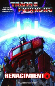 portada del cómic de transfomers 'renacimiento'