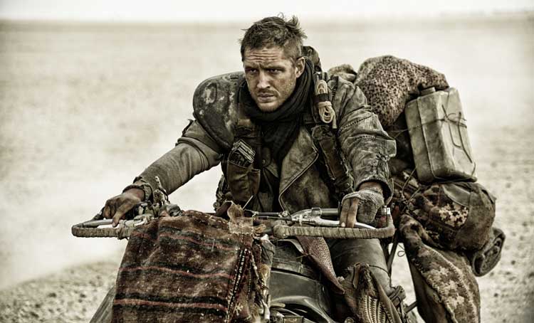 tom hardy en mad max: furia en la carretera