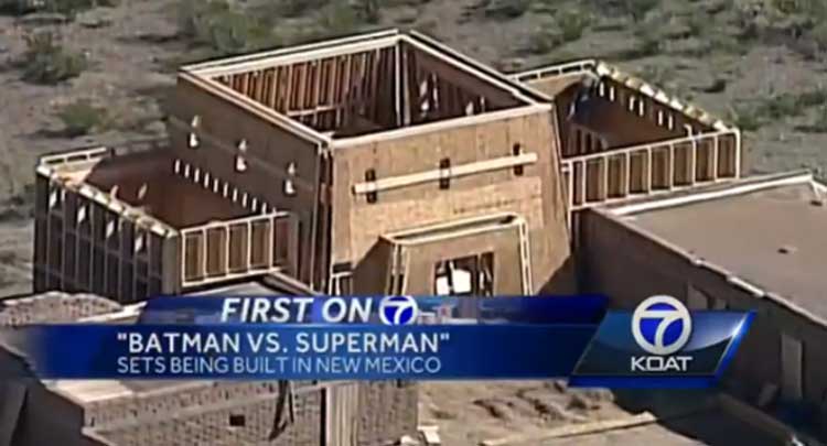 están creando un set de rodaje enorme para batman v superman: dawn of justice