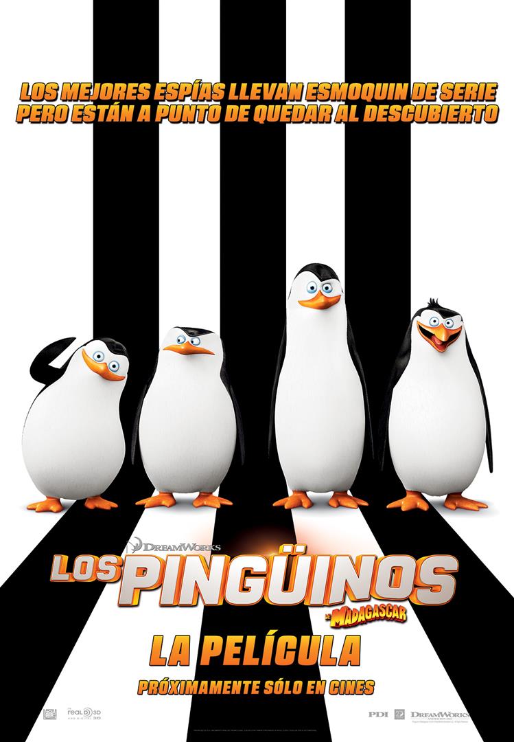 póster los pinguinos de madagascar la pelicula