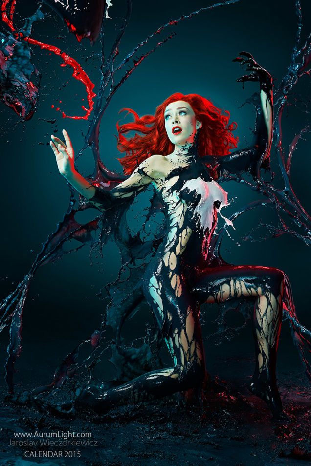 calendario 2015 superheroinas jaroslav wieczorkiewicz - venom