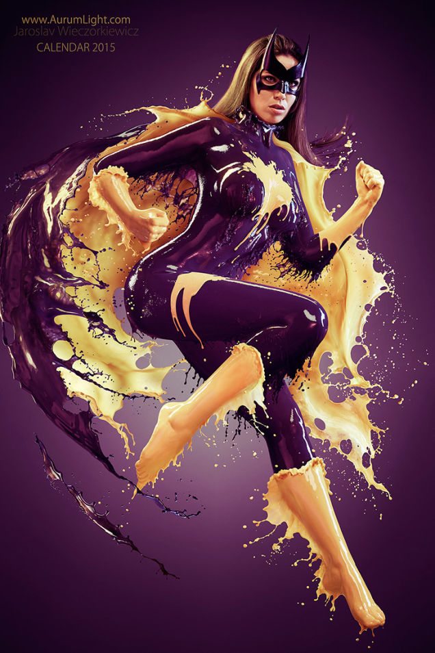 calendario 2015 superheroinas jaroslav wieczorkiewicz - batgirl