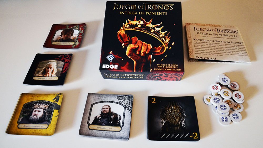 juego de cartas de 'juegos de tronos: intriga en poniente'