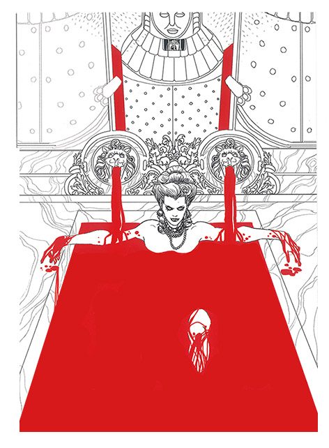 ilustración condesa sangrienta