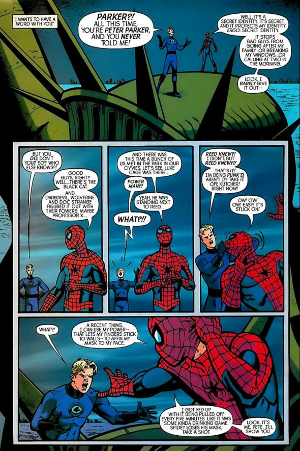 la miniserie con spiderman y la antorcha humana