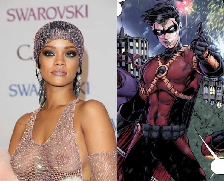 robin contra rhianna, dc cómics vuelve a tener problemas de marca