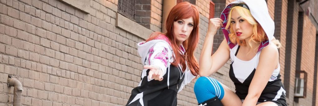 leggins y sudaderas inspiradas en spider-gwen