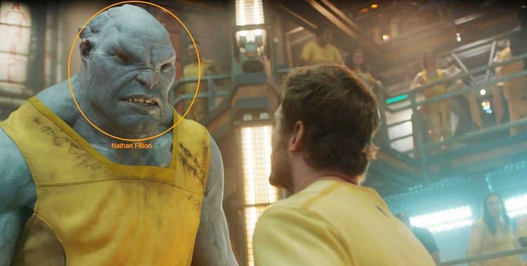 cameo de nathan fillion en guardianes de la galaxia