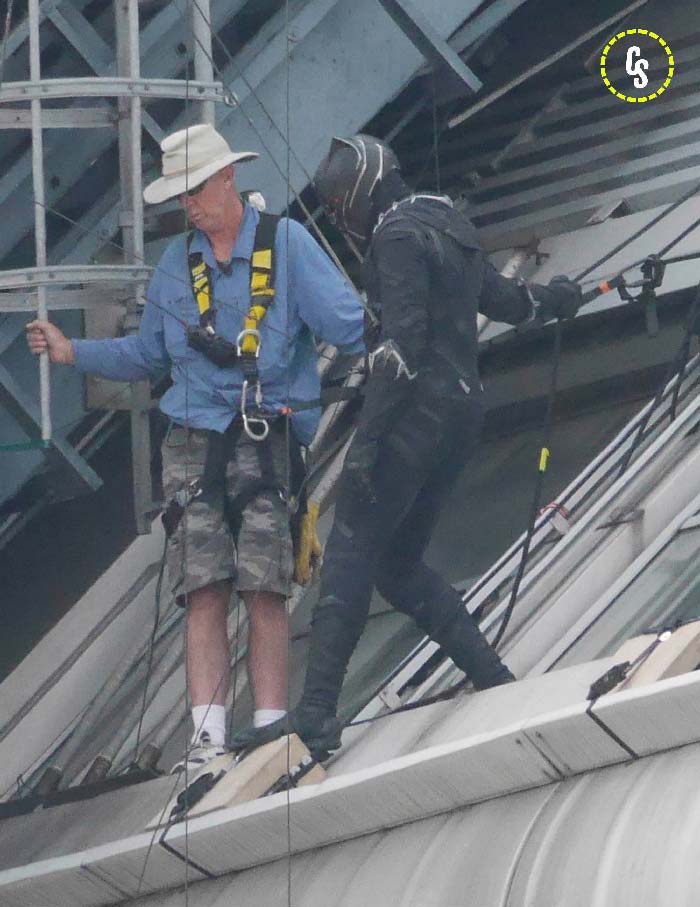 black panther en el rodaje de capitán américa: civil war