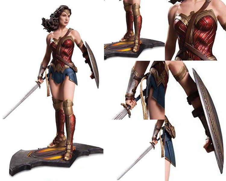 detalles de la armadura de wonder woman en batman v superman