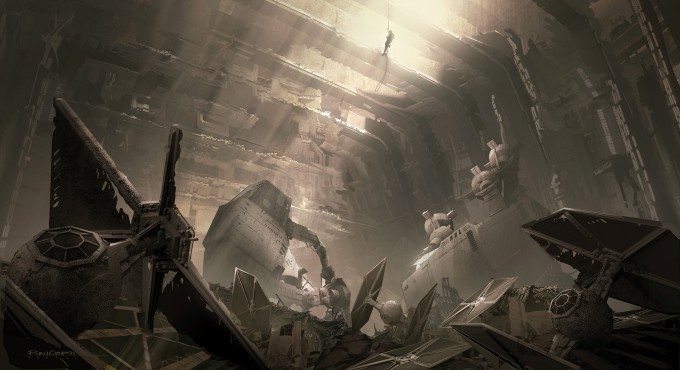 star wars the force awakens concept art ilm