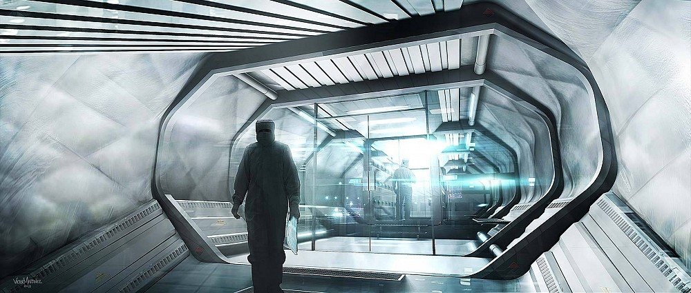 concept art instalaciones nave kriptoniana