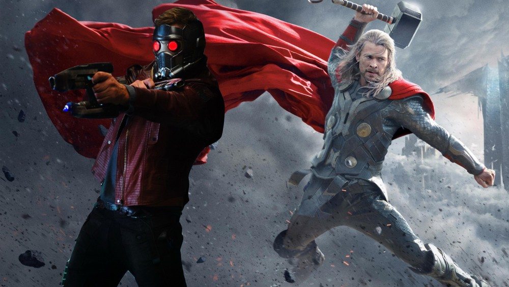 star lord y thor en vengadores: infinity war