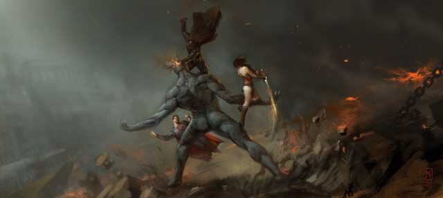 concept art batman v superman