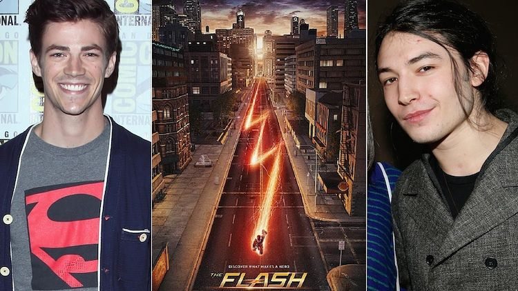 the flash dc comics grant gustin o ezra miller