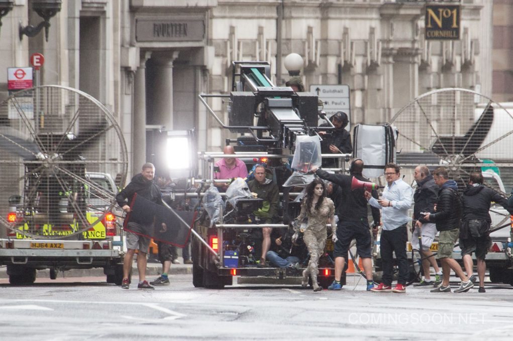 filming of 'the mummy' in london, england
