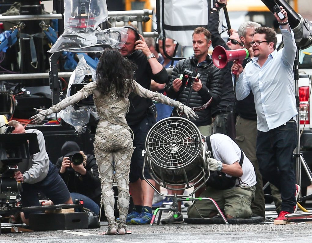 filming of 'the mummy' in london, england