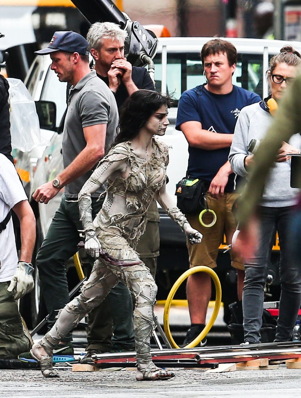 filming of 'the mummy' in london, england
