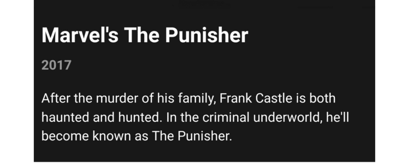 the punisher netflix