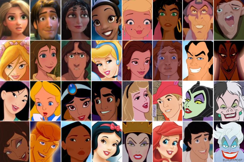 así sería el instragram de los personajes de animación de disney