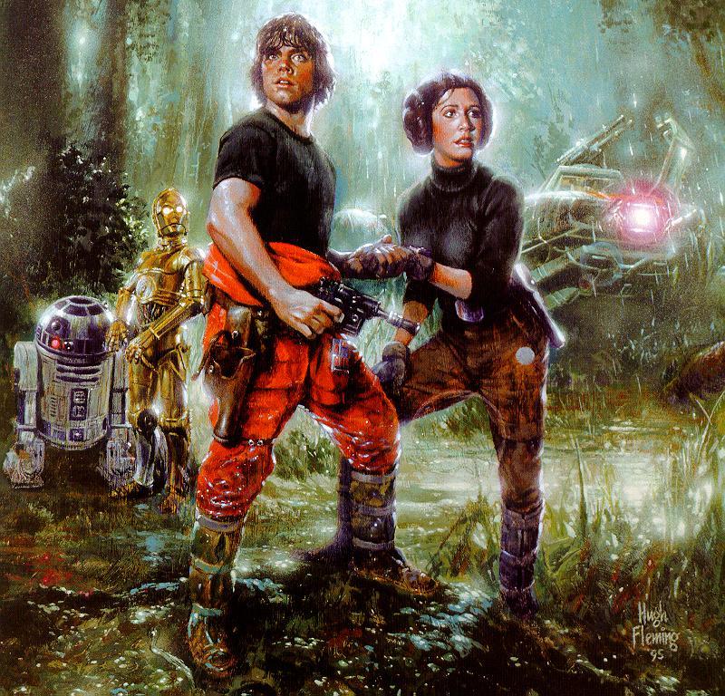 luke y leia skywalker juntos en una imagen durante el rodaje de star wars: episodio viii