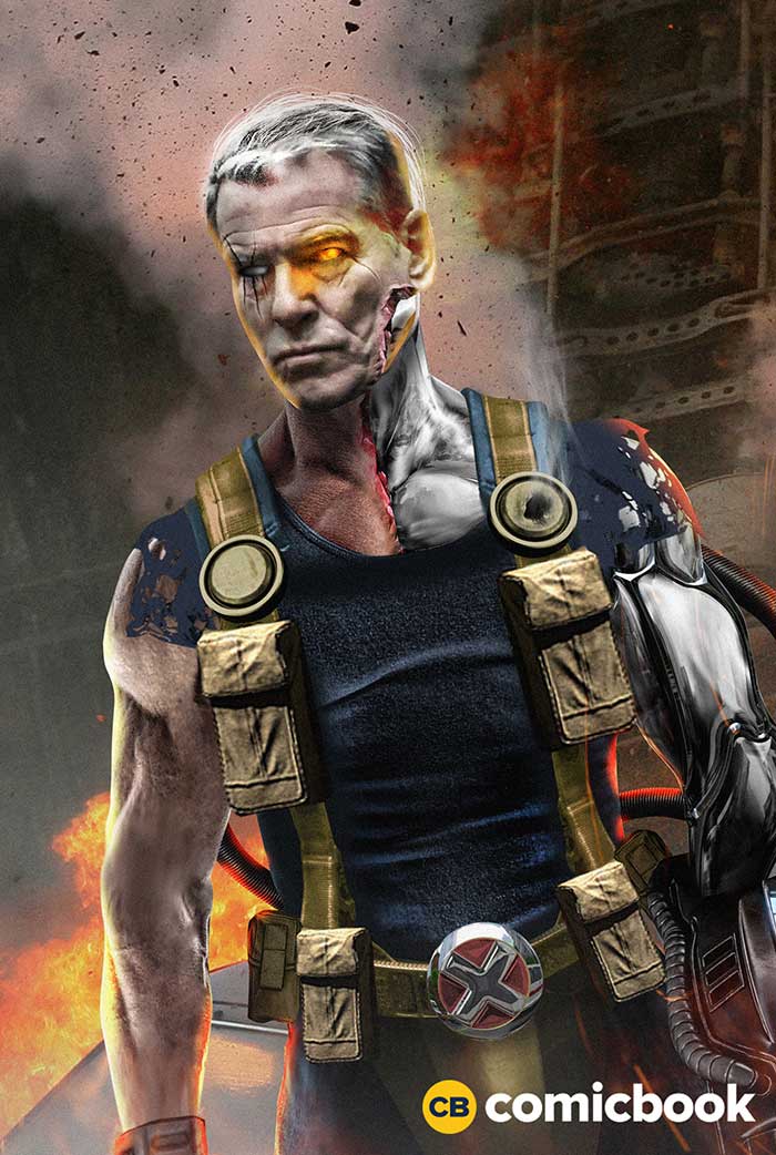 pierce brosnan como cable en 'deadpool 2'