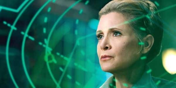escenas clave de carrie fisher y leia en star wars viii