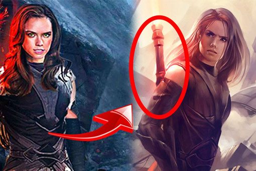 nuevo aspecto de rey en 'star wars: the last jedi'