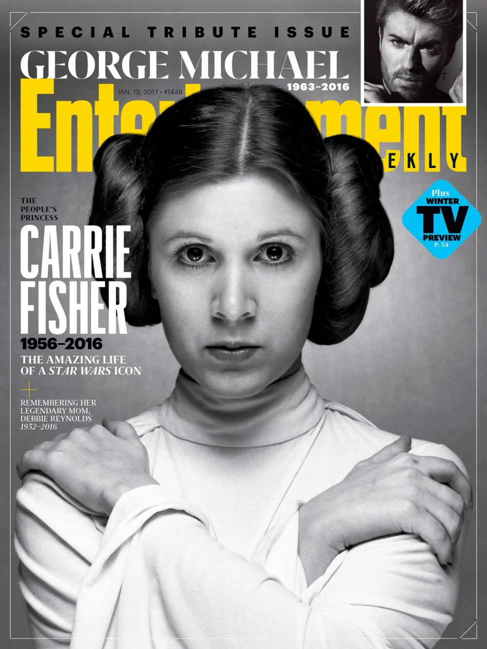portada entertainment weekly con la princesa leia de star wars