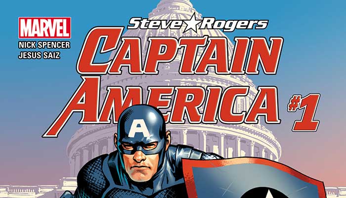 "captain america: steve rogers" dibujado por jesús saiz para los cómics de marvel
