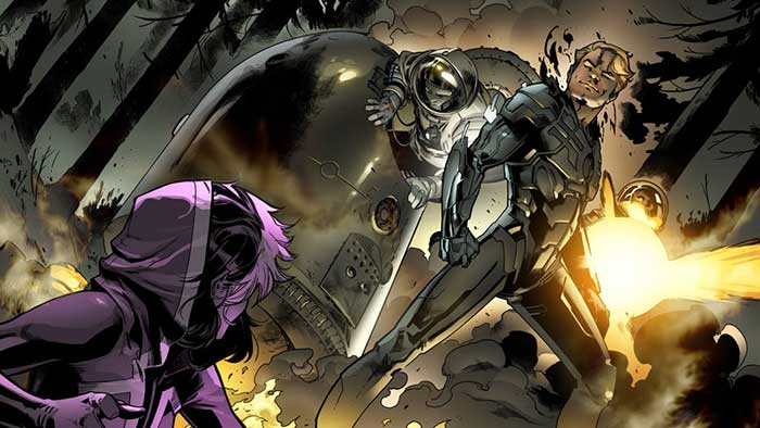 "uncanny avengers" dibujado por pepe larraz para los cómics de marvel