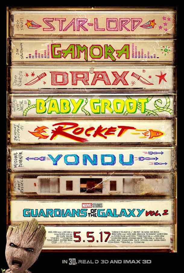 nuevo póster de guardianes de la galaxia vol. 2