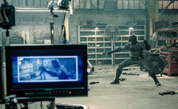 imagen detrás de las cámaras de 'batman v superman'