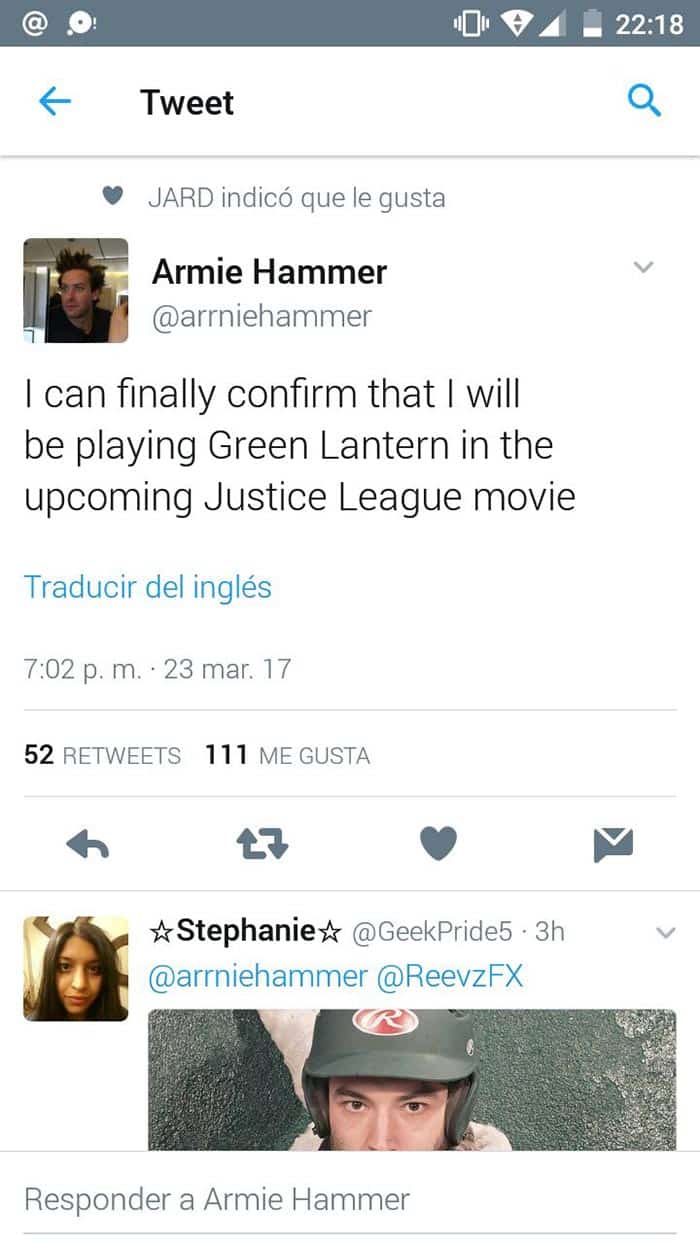 el tráiler de la 'liga de la justicia' podría llegar con green lantern