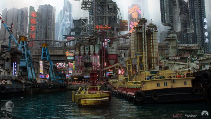 concept art ghost in the shell